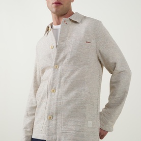 Logo Multi Textured Overshirt