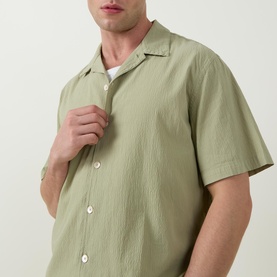 Seersucker Bowling Shirt