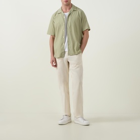 Seersucker Bowling Shirt