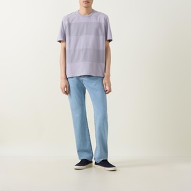 Logo Tonal Block Striped T-Shirt