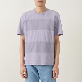 Logo Tonal Block Striped T-Shirt