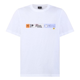 Stripe Graphic Logo T-Shirt
