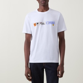 Stripe Graphic Logo T-Shirt