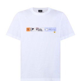 Stripe Graphic Logo T-Shirt