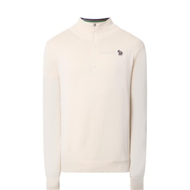 Zebra Half-Zip Sweater