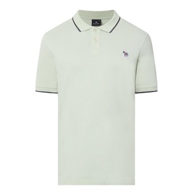 Tipped Zebra Logo Polo Shirt