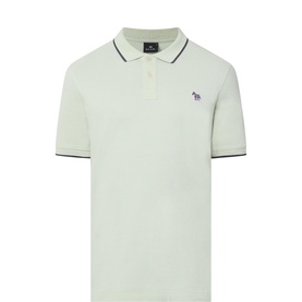Tipped Zebra Logo Polo Shirt