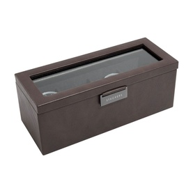 Brown 4-Piece Watch Box