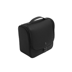 Fluted Black Large Hanging Washbag