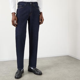 Mid-Rise Straight Leg Jeans