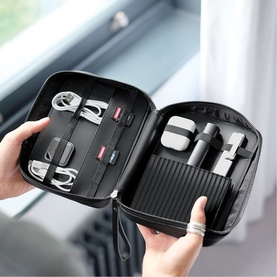 Fluted Black Cable Tidy