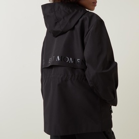 Logo Drawstring Parka Jacket