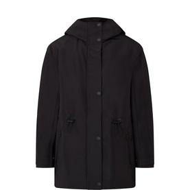 Logo Drawstring Parka Jacket