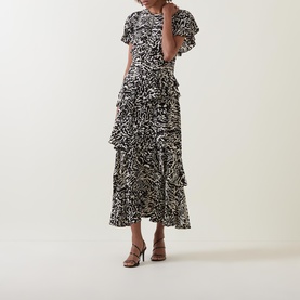 Amaia Ruffle Printed Dress