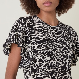 Amaia Ruffle Printed Dress