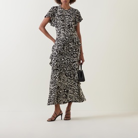 Amaia Ruffle Printed Dress