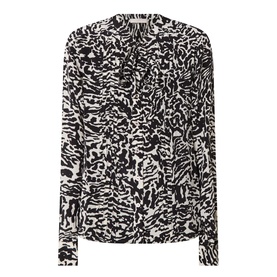 Delvine Silk Printed Blouse