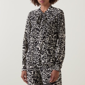 Delvine Silk Printed Blouse