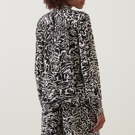 Delvine Silk Printed Blouse