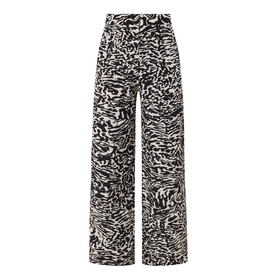 Aviva Silk Printed Wide Leg Trousers