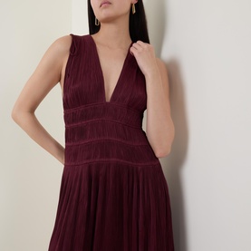 Tasneem Pliss&eacute; Gown