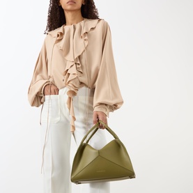 Victoria Pli&eacute; Top Handle Bag