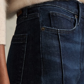 Heather Stretch Wide Leg Jeans