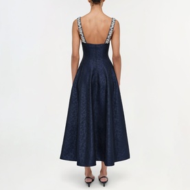 Charlotte Jacquard Embellished Dress