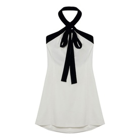 Jolie Velvet Tie Mini Dress