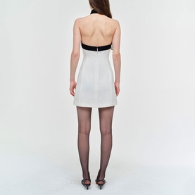 Jolie Velvet Tie Mini Dress
