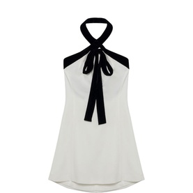 Jolie Velvet Tie Mini Dress