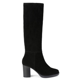 Silver Knee High Boots