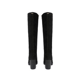 Silver Knee High Boots