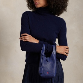 Play Leather Small Crossbody Tote Bag