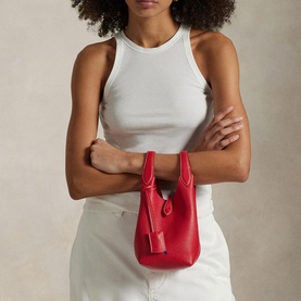 Play Leather Small Crossbody Tote Bag