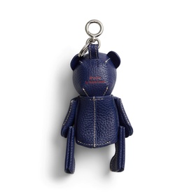 Bear Pony Logo Leather Bag Charm