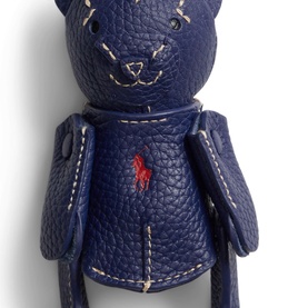 Bear Pony Logo Leather Bag Charm