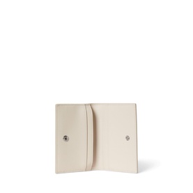 Bear Logo Leather Flap Cardholder