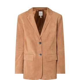 Alinia Single-Breasted Suede Blazer