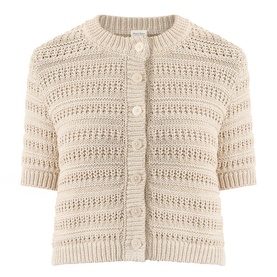 Angeline Textured-Knit Cardigan