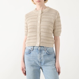 Angeline Textured-Knit Cardigan