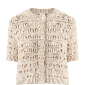 Angeline Textured-Knit Cardigan