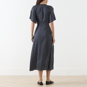 Alaja Polka Dot Shirt Dress