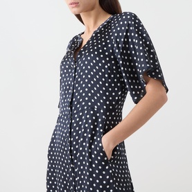 Alaja Polka Dot Shirt Dress