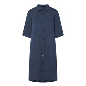 Sardiae Linen Mini Shirt Dress