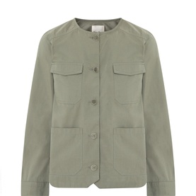 Aziza Collarless Overshirt
