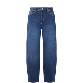 Adelena Mid-Rise Straight Leg Jeans