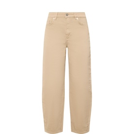 Adelena Mid-Rise Straight Leg Jeans