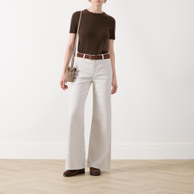 Adelena Mid-Rise Straight Leg Jeans