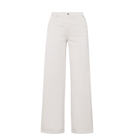 Adelena Mid-Rise Straight Leg Jeans
